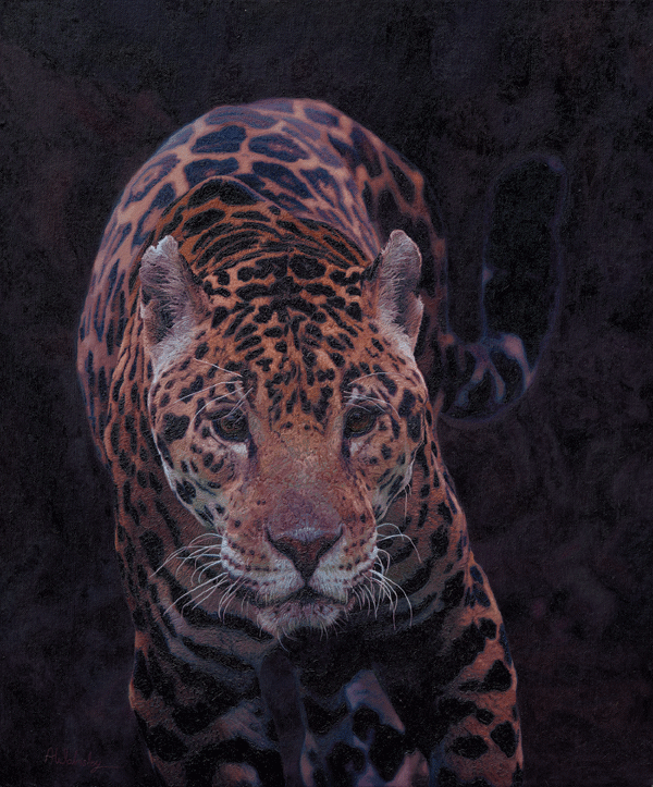 Jaguar Cat Oil Painting Jaguar Cat Oil Painting
