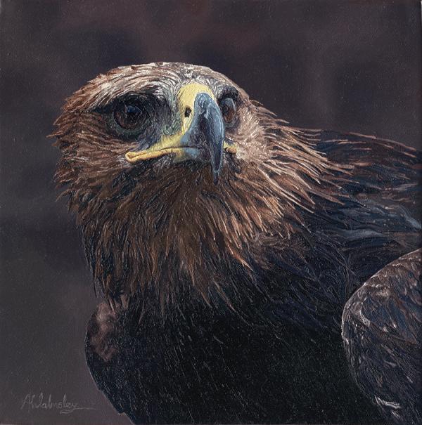 An Oil Painting of a Golden Eagle An Oil Painting of a Golden Eagle