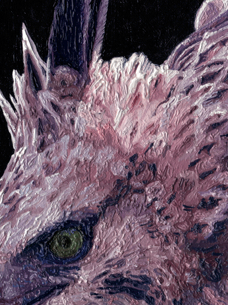 An Oil Painting of a Hodgson Hawk Eagle An Oil Painting of a Hodgson Hawk Eagle