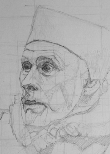 A pencil drawing capturing the energy of a missunderstanding