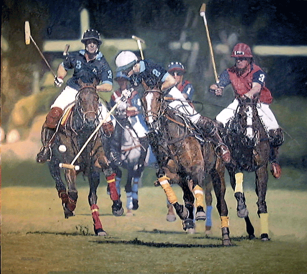 Polo Players at Cowdray Park Polo Club, Gold Cup Polo Players at Cowdray Park Polo Club, Gold Cup